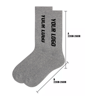 Chaussettes blanches en coton avec logo personnalisé Chaussettes en coton à la mode fabriquées en Chine
