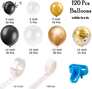 Palloncino Arco & Ghirlanda Kit 120 Pcs Palloncini con Gli Strumenti per la Cerimonia Nuziale Di Compleanno Grad Festa di Laurea Decorazione SET615 - Product Image 2