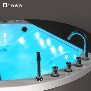 Baignoires de massage avec gouttelettes rondes encastrées, pour spa d'intérieur, en acrylique - Product Image 2
