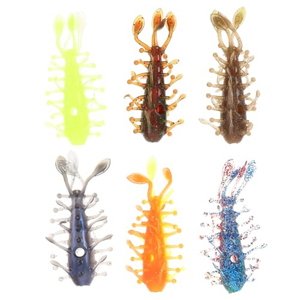Señuelos blandos flotantes de TPE de 8.2cm y 7g, imitación de gusanos de pepino de mar, cebo de pesca para montajes NED, wobblers de cola bifurcada para lubina. - Product Image 1