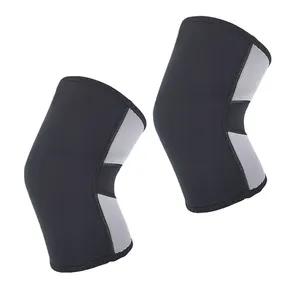 Kneepad ấm thở thể thao ngoài trời biểu tượng tùy chỉnh đàn hồi thoáng khí bảo vệ đầu gối Brace Neoprene cử tạ đầu gối tay áo