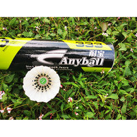 Volant de badminton Anyball Hybrid 3-en-1 en plumes d'oie, durable et stable, écologique, vente directe usine, pour l'entraînement sportif