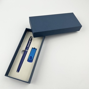 โปรโมชั่นขายส่ง ปากกาโลหะพิมพ์ลายสกรีน พร้อมชุดแฟลชไดรฟ์ USB ของขวัญธุรกิจสุดหรู ปรับแต่งโลโก้ได้ตามต้องการ ยี่ห้อ JIUSI - Product Image 4