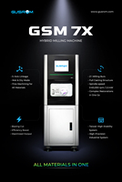 Gusrom GSM 7X – Équipement de fraisage dentaire 5 axes CAD/CAM pour laboratoire, 60000 tr/min, 2,5 kW, système Syntec Taïwan, faible vibration, CE