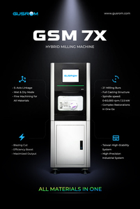 Gusrom GSM <span class=keywords><strong>7X</strong></span> – Équipement de fraisage dentaire 5 axes CAD/CAM pour laboratoire, 60000 tr/min, 2,5 kW, système Syntec Taïwan, faible vibration, CE - Product Image 4