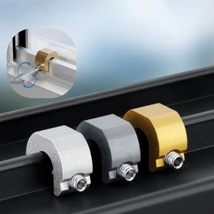 Cerradura de seguridad para ventana, dispositivo de protección infantil para ventana de aluminio con mosquitera, bloqueo para ventana corredera de apertura exterior, cerradura de empuje y tracción - Product Image 2