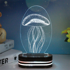 Neuheit 7 Farbwechsel 3D Nachtlicht Stimmung Hochzeitstag Romantische Geschenke - Product Image 5