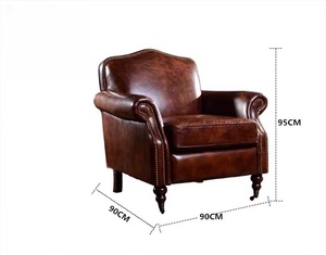 HJ HOME Aviator Retro Assis Mobilier Hôtel Canapé Bar Industriel Classique Chaise Longue Chesterfield Canapé Accent Chaise Longue - Product Image 5