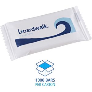 Jabón Sólido Blanqueador Artesanal Boardwalk con Fragancia Floral, Envoltura Individual, 1/2 Barra - 1000/Caja para Bebés - Product Image 3