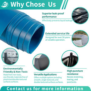 Geomembrana in HDPE per Coperture di Discariche e Rivestimenti di Dighe, Compatibile con Sistemi di Rivestimento in Argilla Geosintetica, Specifico per Allevamenti di Gamberetti - Product Image 4