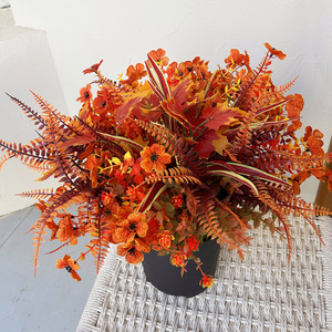 Arreglo de Plantas y Flores Artificiales de Otoño, 35 cm, Plástico, Alta Simulación, Decoración del Hogar, Boda de Otoño, Accesorios de Fotografía para Exteriores - Product Image 4