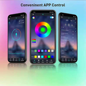 شريط إضاءة <span class=keywords><strong>LED</strong></span> بتصميم الألعاب النارية يعمل بمنفذ USB بجهد <span class=keywords><strong>5</strong></span> فولت، مقاوم للغبار IP20، ألوان <span class=keywords><strong>RGB</strong></span> رقمية قابلة للتحكم عبر التطبيق، إضاءة منزلية لتزيين الحفلات، يتعرف على الصوت ويتناغم مع إيقاع الموسيقى - Product Image 4