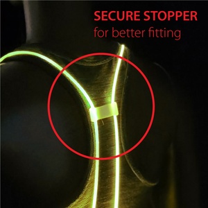 High Quality <b>LED</b> Vest and 200Lumens Headlight/Torch Flashing Safety Clothing with Hoodie Reflective for Running - Product Image 2