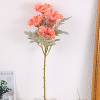 Fleur de pavot artificielle en soie de haute qualité pour les centres de table de mariage, décorations de scène, fleurs