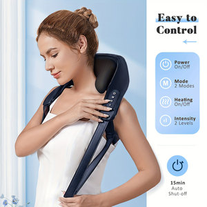 Massageador de Pescoço OEM com Função de Aquecimento, Massageador de Pescoço <span class=keywords><strong>Shiatsu</strong></span> Sem Fio para Alívio Profundo da Dor Muscular, Massageador <span class=keywords><strong>Shiatsu</strong></span> 6D com Amassamento - Product Image 3