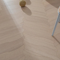 Parquet en chêne gris à motif feuille, multi-couches, stable, avec joint mâle et femelle, vente en gros