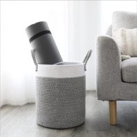 Panier de rangement pour vêtements sales en coton, panier de rangement pliable pour la maison
