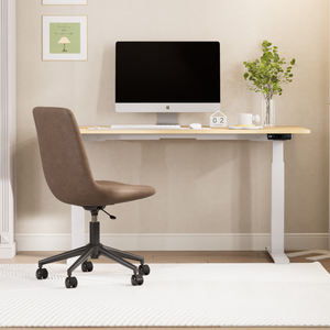 Nouvelle solution d'assise collaborée Chaise de bureau à domicile Arlo rembourrée en tissu de cuir à hauteur pivotante simple et réglable - Product Image 4