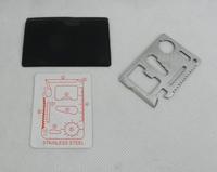 Multitool Outdoor Camping Survival Tool en acier inoxydable Pocket Credit Card Size Tool for Travel