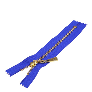 DAWEI Zipper Usine Offres Spéciales Pas Cher <span class=keywords><strong>Prix</strong></span> Laiton/Aluminium Dents Zipper Métal Auto Lock Boutons Fermetures À Glissière pour Vêtements 5000pcs - Product Image 2