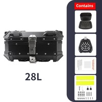 Top Case Moto à Déverrouillage Rapide, Boîtes Arrière Étanches 28L/36L/45L/55L/65L, Coffre en Aluminium pour Moto, Boîte Arrière