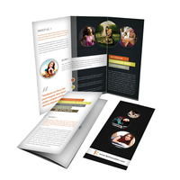 Brochure de dépliant personnalisée avec impression de logo d'entreprise, brochure, livret d'instructions, dépliants