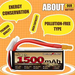 6S Xt60 Cắm 1500MAh 22.2V 120C Lithium Ion Licoo2 Pin Gói Cho <span class=keywords><strong>RC</strong></span> Máy Bay Trực Thăng Drone FPV Quadcopter - Product Image 3