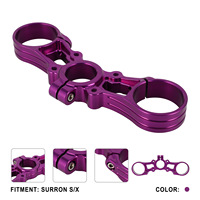 NiceCNC pour Surron Light Bee X S support de montage de barre de guidon avant support de plaque de liaison supérieure à Triple pince Kit de rehaussement