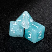 OEM ODM Logo personnalisé Vente en gros D4-D20 7 pièces Jeu de dés en acrylique TRPG Dungeons&Dragons pour les jeux de rôle Dungeons & Dragons