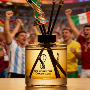 Diffuseur de parfum en verre ambré sur le thème du football Coupe du Monde 2026 pour soirées de supporters, vente en gros, décoration d'ambiance pour matchs - Product Image 6