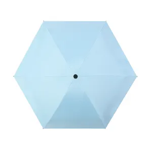 Новый дизайн OEM карманный рекламный капсульный зонтик портативный УФ маленький зонтик от солнца мини 5 складной зонтик с пользовательским логотипом - Product Image 2