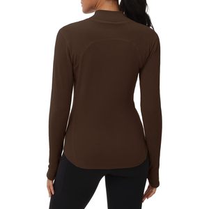 FOXA Fleece Mock Turtleneck Pullover Long Sleeve Base Layer Women's Workout <b>Top</b> Moisture Wicking - Product Image 1