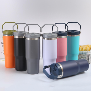 Tumbler Travel Coffee <b>Mug</b> Fashion Stainless Steel Car Holder <b>Double</b> <b>Wall</b> Tumblers with Handle - Product Image 3