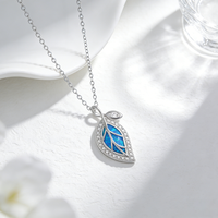 Collier pour femme au design géométrique, zircon et opale, style européen et américain, élégant et simple, chaîne de clavicule