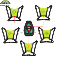 Gilet de signalisation LED pour vélo, réfléchissant, avertisseur lumineux, gilet de signalisation LED sans fil, signalisation de virage pour la course à pied