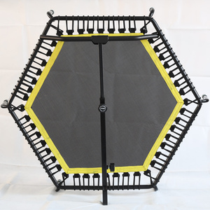 Mini <span class=keywords><strong>trampoline</strong></span> hexagonal professionnel d'intérieur 50''55'' avec <span class=keywords><strong>corde</strong></span> élastique <span class=keywords><strong>pour</strong></span> saut à l'élastique - Product Image 5