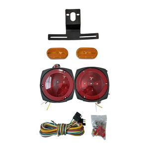 Kit de remplacement et de réparation universel de feux arrière LED 12V pour remorque, lentille rouge, pour voiture, camping-car, camion - Product Image 2