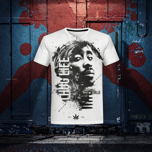 T-<span class=keywords><strong>Shirt</strong></span> Hip Hop Personalizzata con Stampa 3D del Rapper <span class=keywords><strong>Tupac</strong></span> 2Pac, 100% Poliestere, Stampa Digitale - Product Image 3
