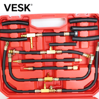 WZAUTO TU-443 Manomètre de luxe pour injection de carburant, testeur de pression de combustion d'huile, jauge, kit de test de moteur