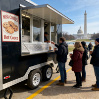 Camion de café mobile entièrement équipé, livraison gratuite des produits