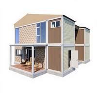 Maisons conteneurs préfabriquées de luxe à deux étages 20/40FT pour usage extérieur, design moderne, respirantes, garantie 5 ans