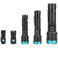 Linterna LED recargable, 2000 lúmenes, EDC
