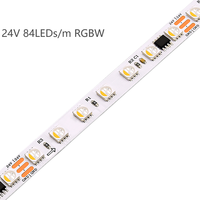 Bande LED flexible RGBW adressable haute luminosité 24V UCS2904 UCS8904 UCS7604 60/72/84 LEDs/M IP68 pour la décoration de scène