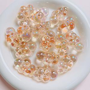 Cuentas de nube electrochapadas transparentes populares, cuentas de agujero recto Diy, cadena de teléfono móvil con cuentas hechas a mano, accesorios de joyería - Product Image 2