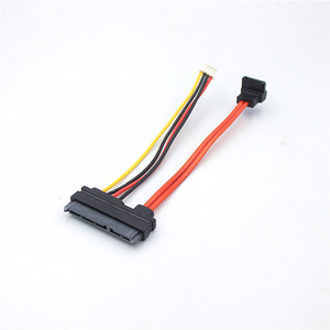 Sata 7+15 Data <b>Cable</b> 22P To 7P+4P Shielded Copper Wire For Hard Drive Power Connection - Product Image 3