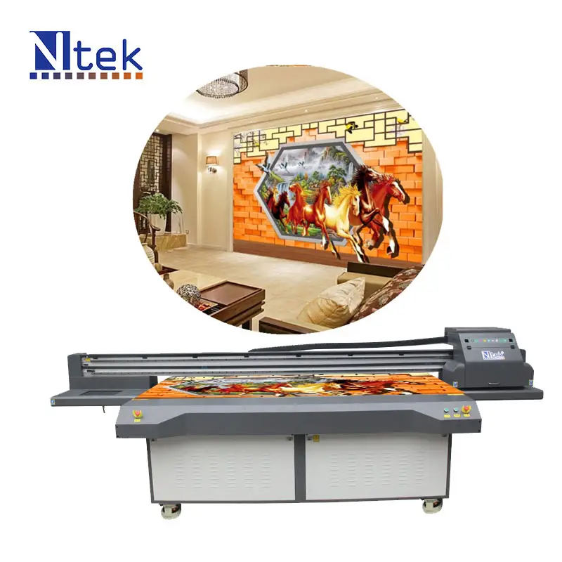 Ntek de etiqueta de inyección de tinta industrial UV máquinas de impresión