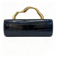 Pochette de Soirée de Luxe en Similicuir PU à Motif Crocodile pour Femme, Sac à Main Élégant avec Chaîne, Tendance