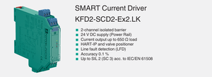 Barrière intrinsèquement sûre Pepperl+Fuchs KFD2-SCD2-Ex2.LK 24VDC sur rail DIN pour zones dangereuses, pilote de courant intelligent 2 canaux, en stock - Product Image 4