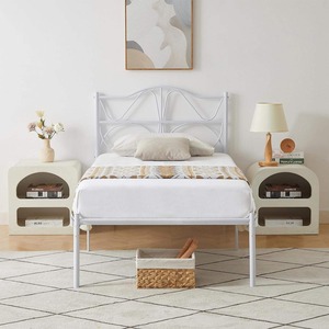 Modern Design <strong>Smart</strong> <strong>Furniture</strong> Folding Metal Bed Frame Easy Assembled Space Saving for Bedroom Hotel Villa with Storage Features - Product Image 2