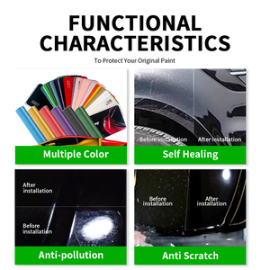 स्व-उपचार tpsglosy खत्म सूरजमुखी पीले कार रैप बॉडी पीफ रंग फिल्म रंग परिवर्तन विरोधी खरोंच 99% Uv सुरक्षा रोल - Product Image 3